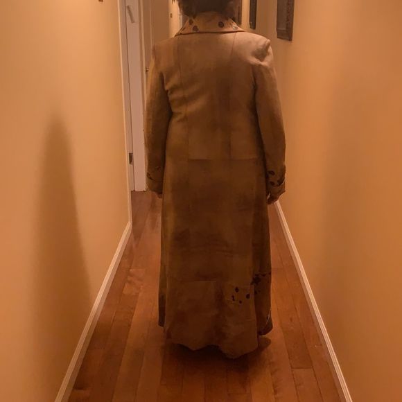Leather coat size large - Picture 4 of 11